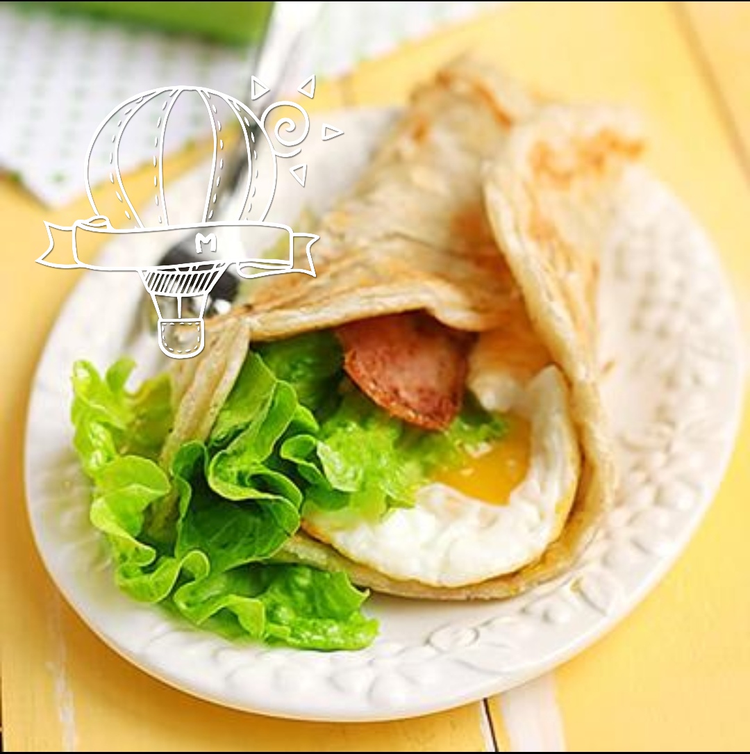 Order **New** Scallion Pancake Breakfast Wrap food online from Couple House Sub store, Toms River on bringmethat.com
