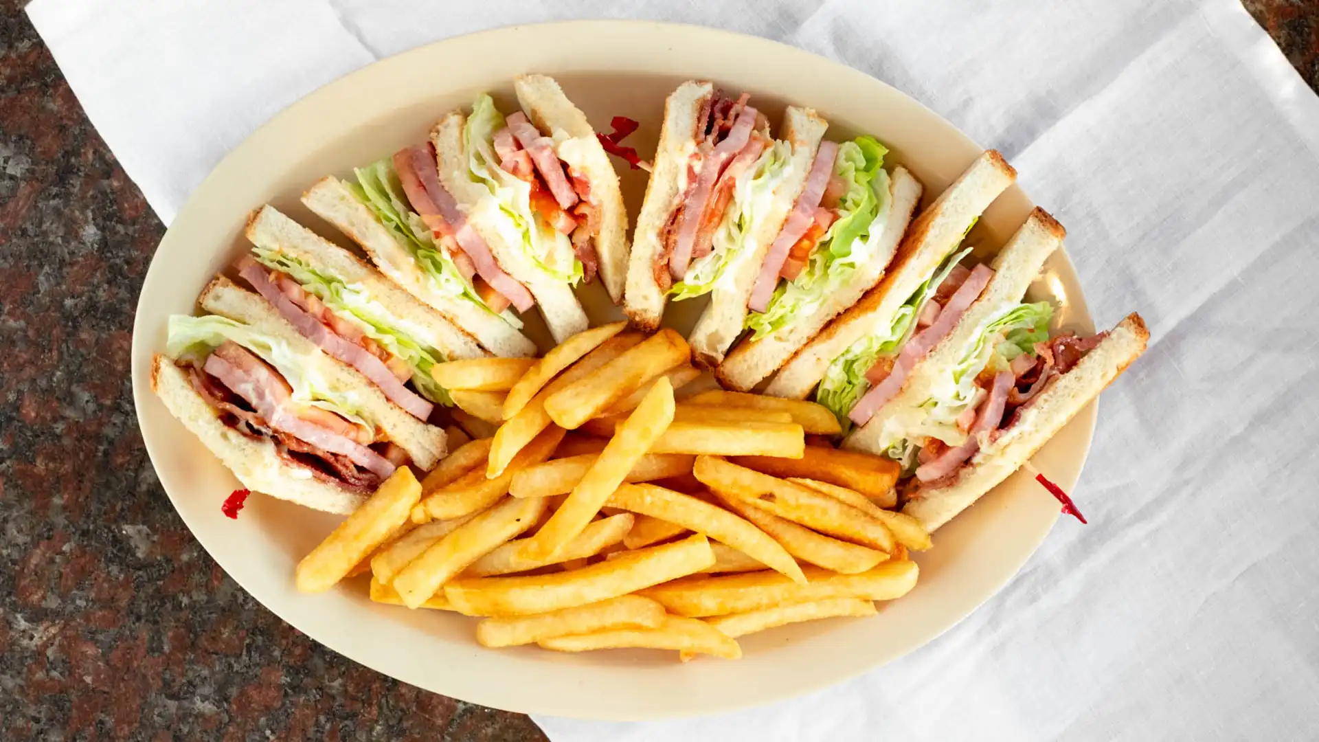 Order Club Sandwich food online from Jim Burgers store, El Monte on bringmethat.com