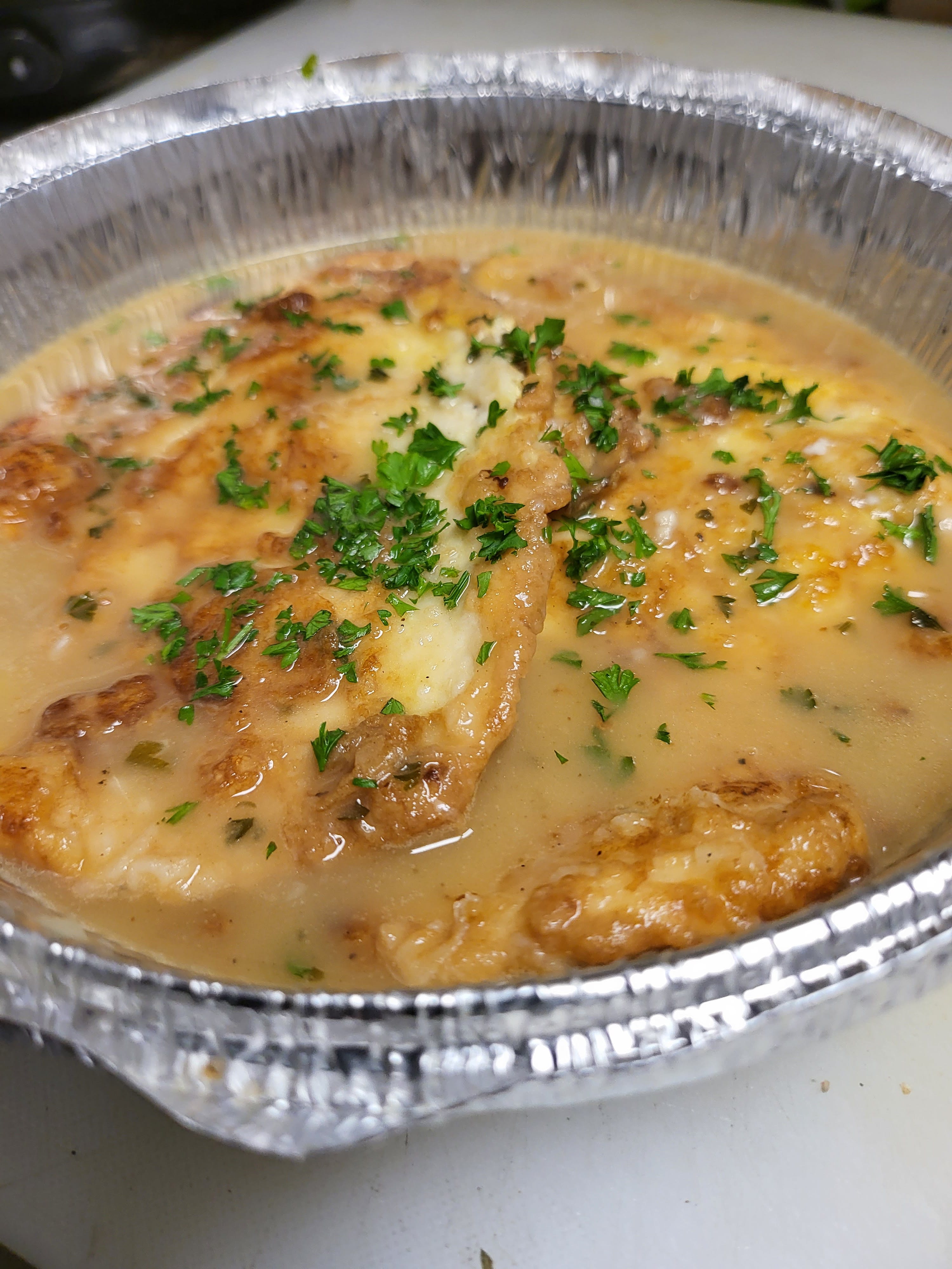 Order Chicken Francese - Entrees food online from Italian Touch Pizza & Pasta store, Staten Island on bringmethat.com