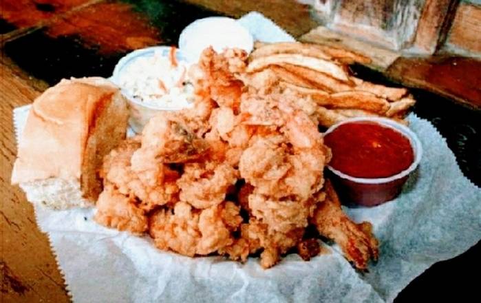 Order Fried Shrimp Feast food online from Rhinehart's Oyster Bar store, Augusta (Richmond County) on bringmethat.com