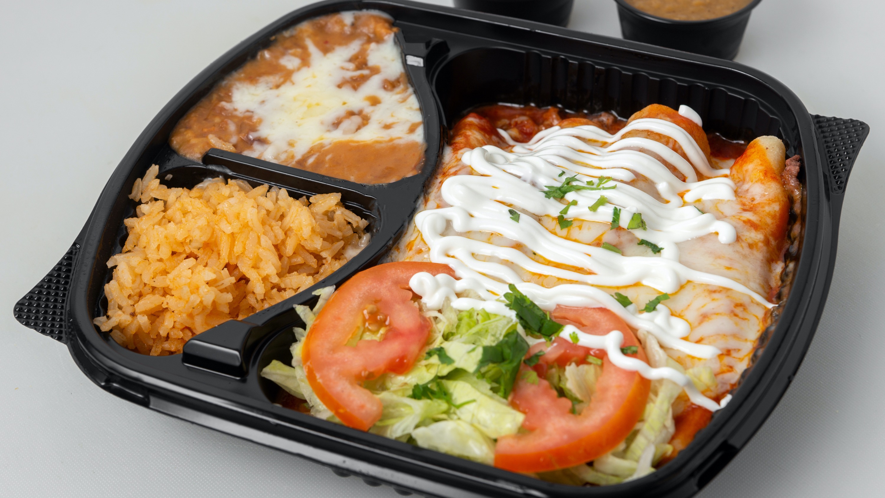Order 3 Enchiladas Combo Meal food online from Tacos Panchito store, Corona on bringmethat.com