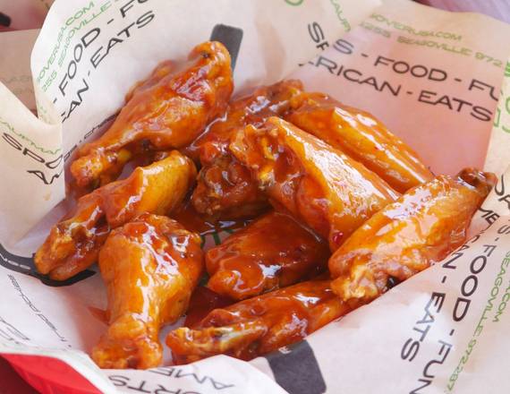 Order Bone In Wings (10) food online from Wings Over Seagoville store, Seagoville on bringmethat.com