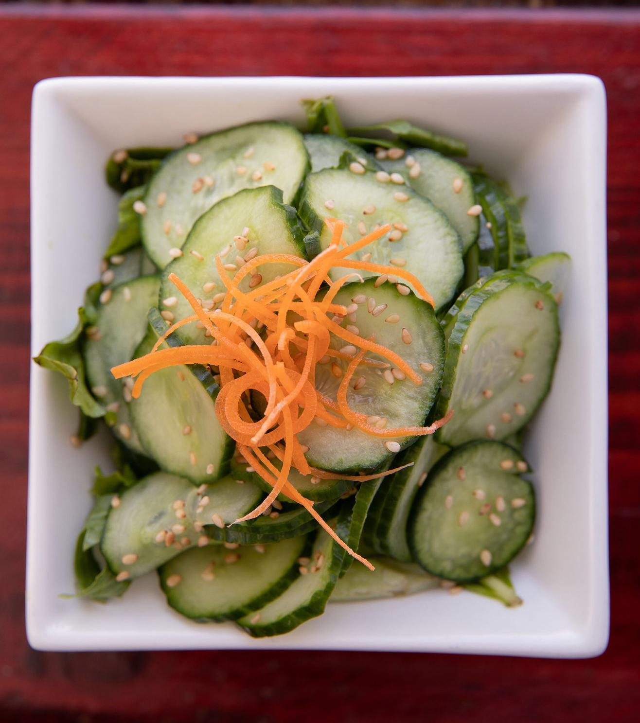 Order Cucumber Salad food online from Meshuga 4 Sushi - W. Pico Blvd. store, Los Angeles on bringmethat.com