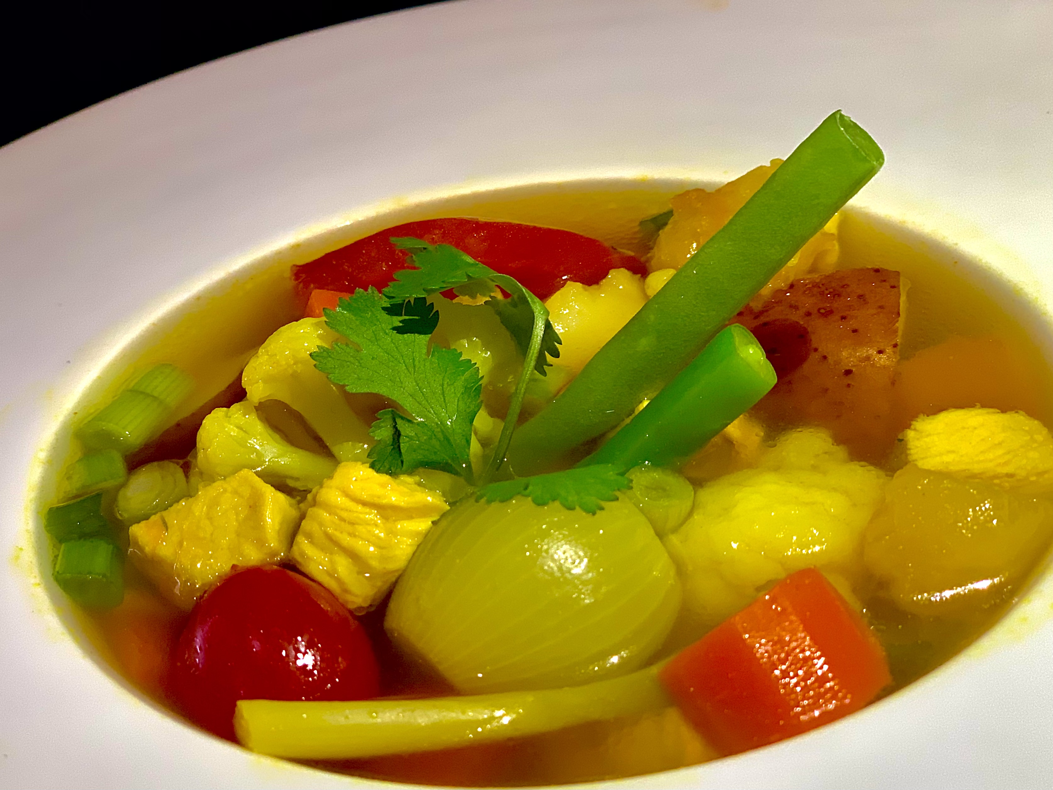 Order  Indian Chicken vegetable soup  food online from Bombay Chowk store, New York on bringmethat.com