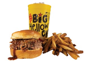 Order $9.99 ‘Cue Combo – Pulled Pork Sandwich food online from Dickey's Barbecue Pit store, Weatherford on bringmethat.com