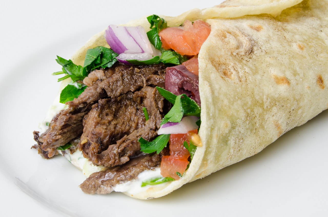 Order Beef Shawarma Sandwich food online from Istanbul Restaurant And Bakery store, Westbrook on bringmethat.com