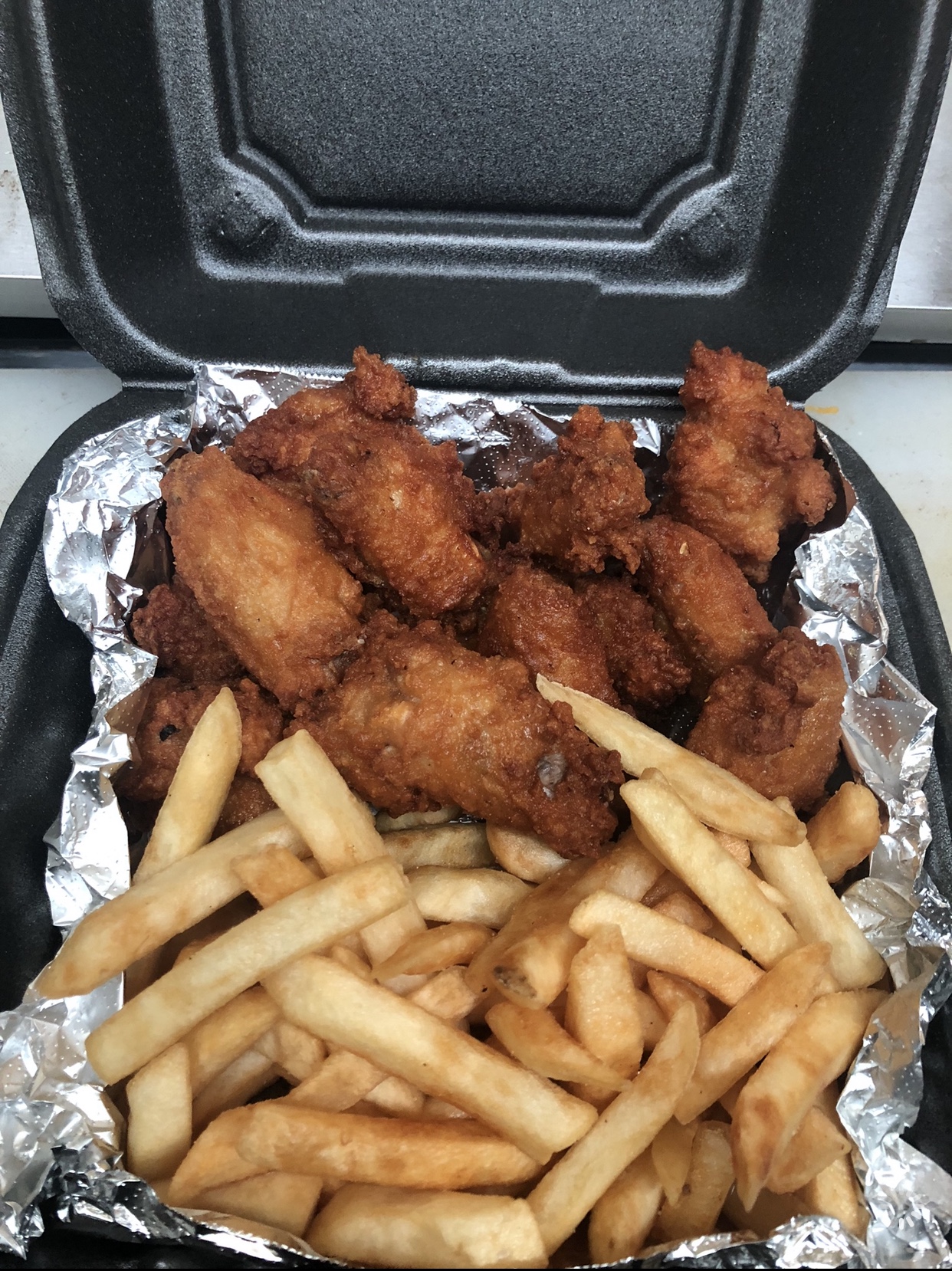 Order 5. Wing Ding Combo food online from Da Red Wagon Express store, Flint on bringmethat.com