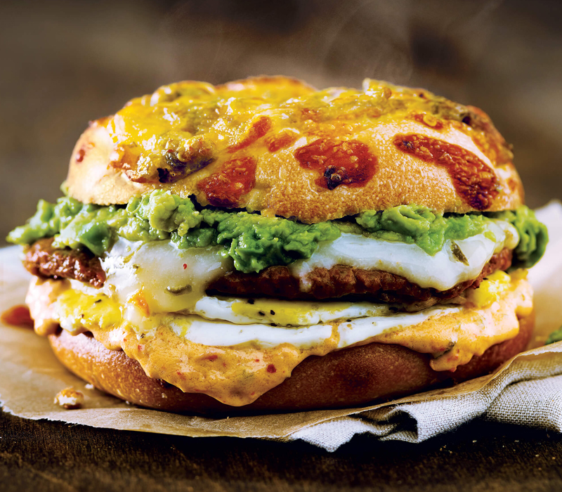 Order Chorizo Sunrise Egg Sandwich food online from Einstein Bros store, Cleveland on bringmethat.com