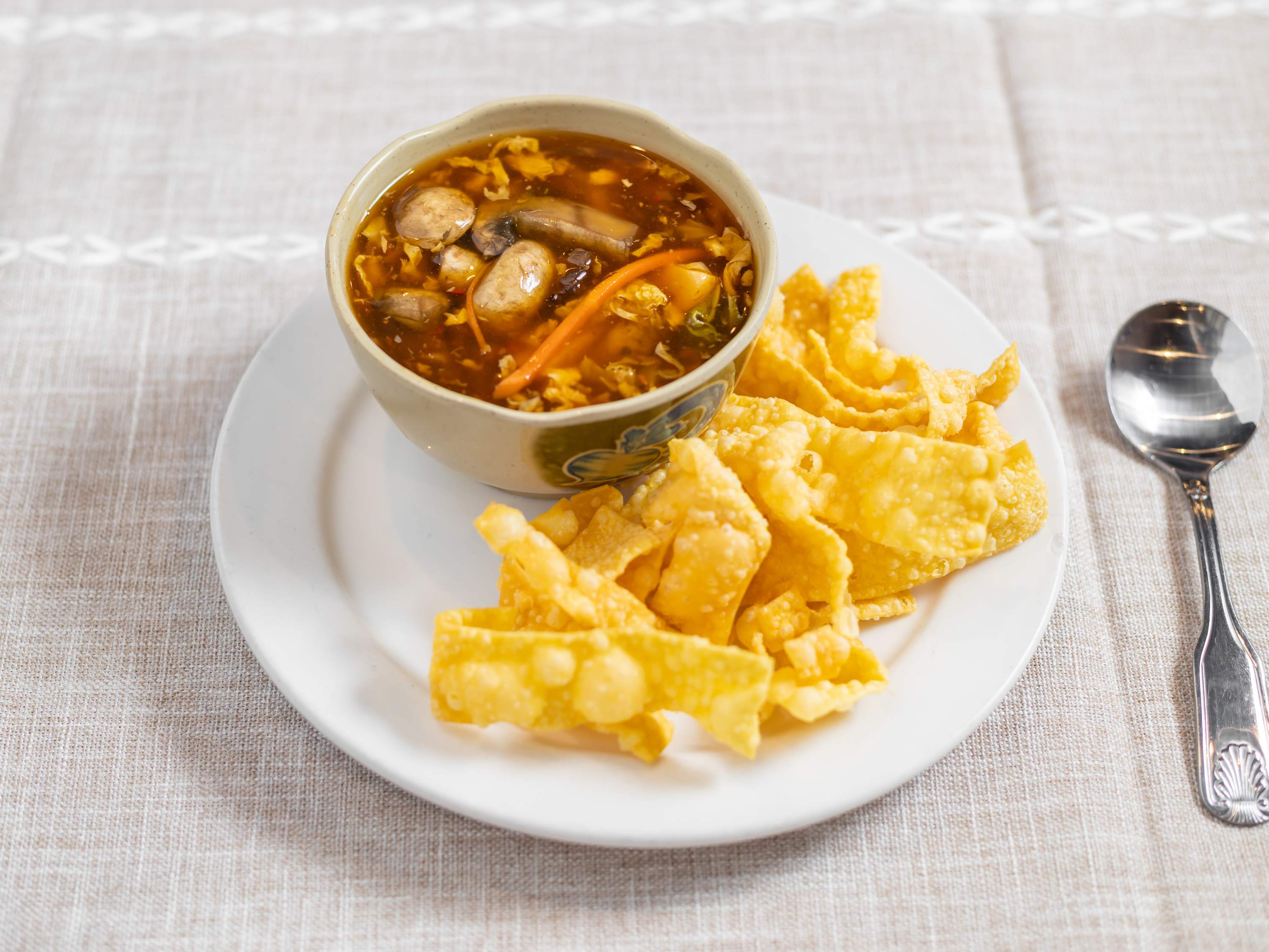 Order 17. Hot and Sour Soup food online from Fuji China store, Knightdale on bringmethat.com