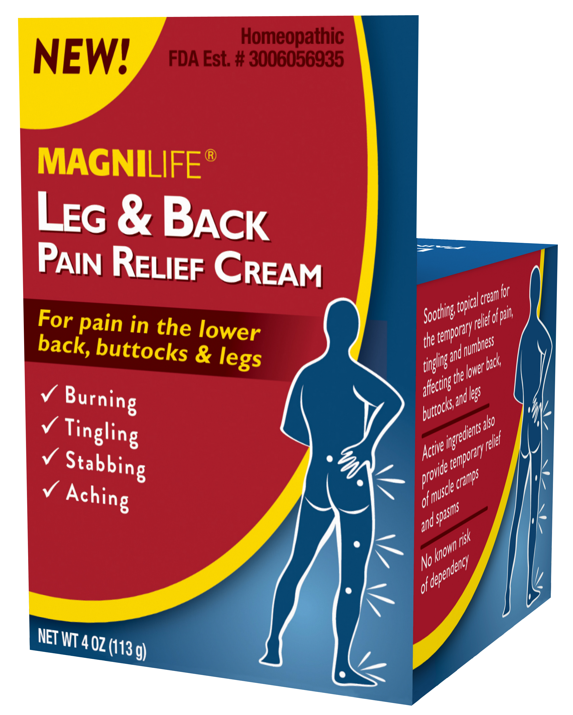 Order MagniLife Leg & Back Cream - 4 oz food online from Bartell store, Edmonds on bringmethat.com