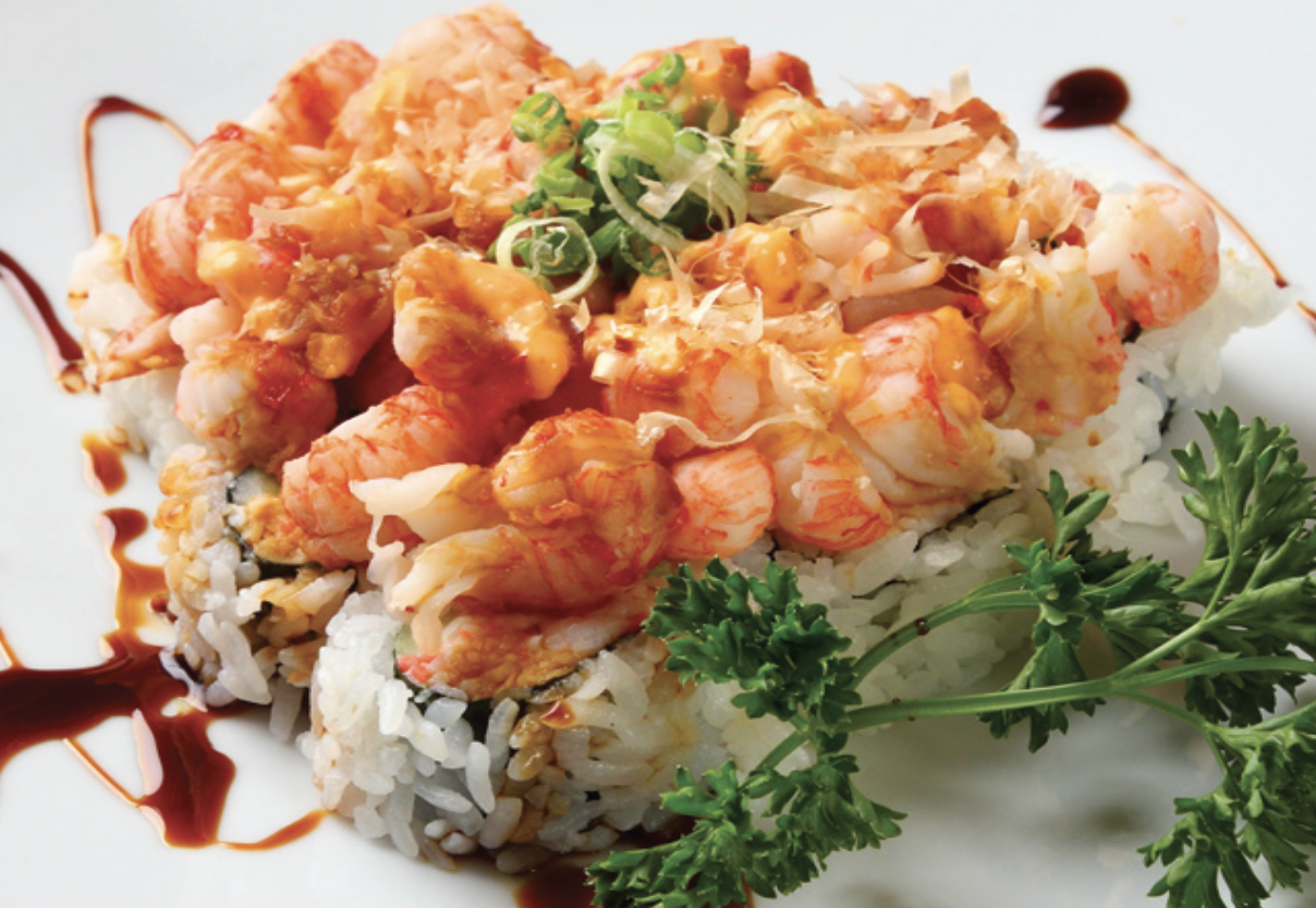 Order Baked Langostino Roll food online from Shiki Sushi store, Studio City on bringmethat.com