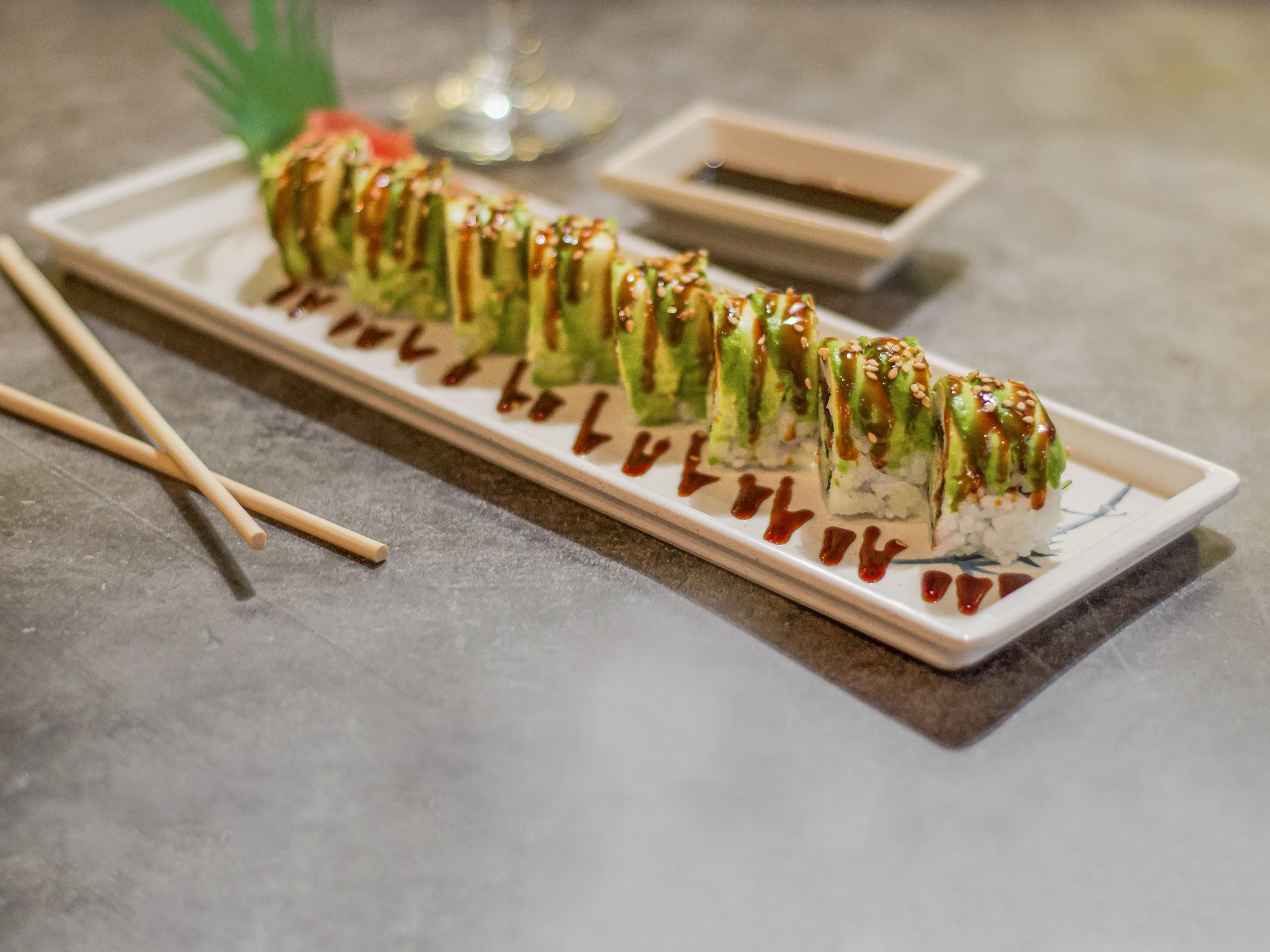Order Caterpillar Roll food online from Tokyo Steak House store, Peabody on bringmethat.com