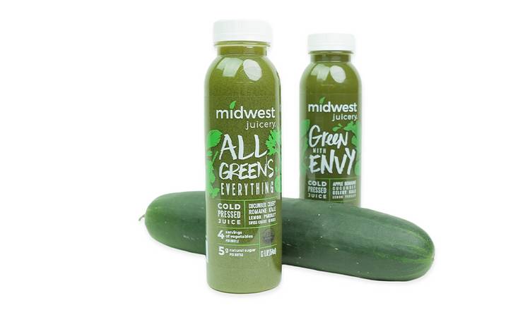Order Midwest Juicery Cold Pressed Juice - Green with Envy food online from Breadless store, Detroit on bringmethat.com