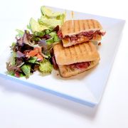 Order The Heart Stopper Pastrami Panini food online from Crave Cafe store, West Hills on bringmethat.com