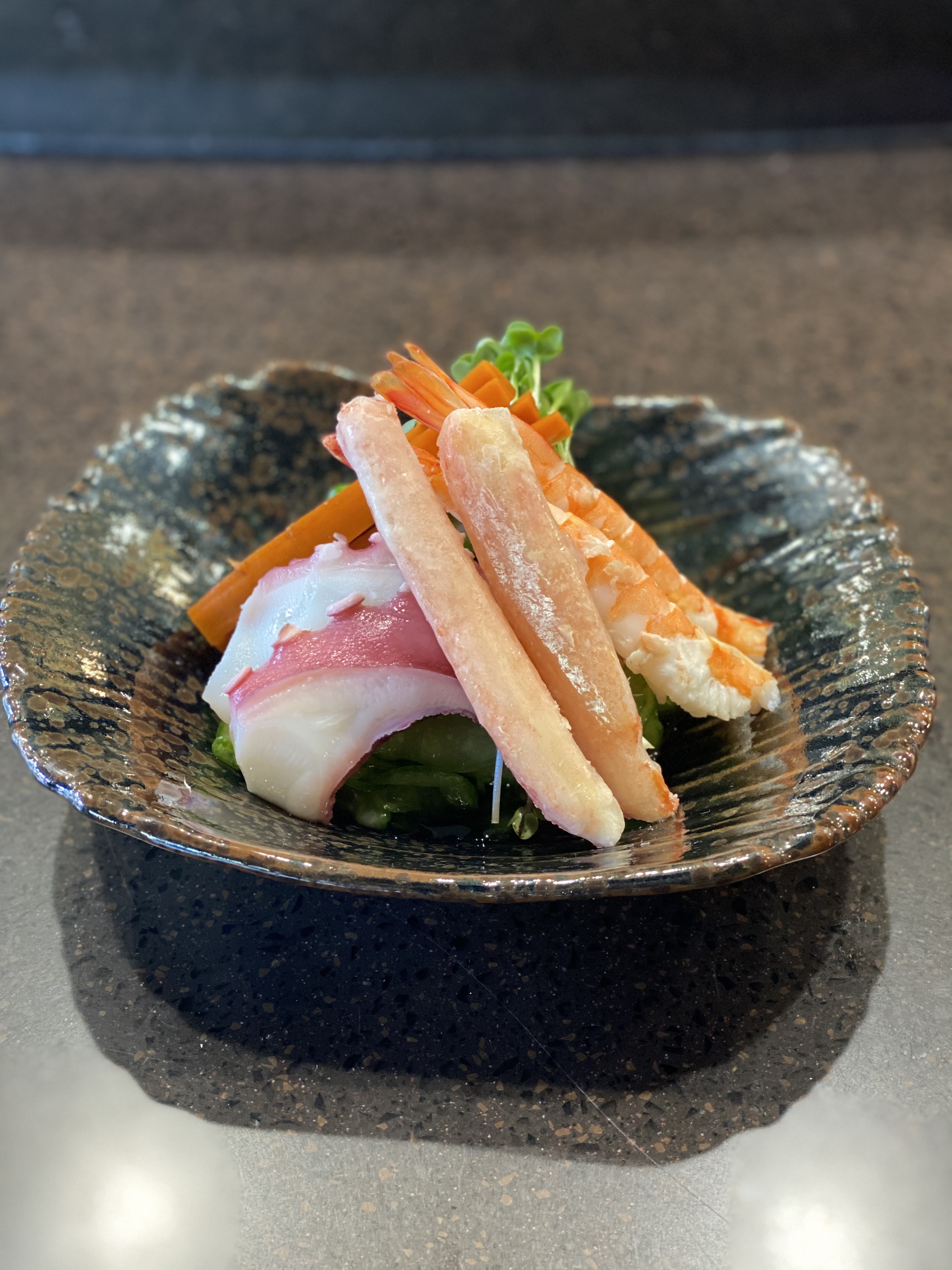 Order Mix Sunomono Salad food online from Kanpai Japanese Sushi Bar &amp; Gril store, Santa Monica on bringmethat.com