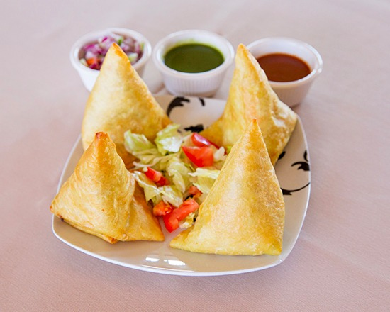 Order Vegetable Somosa food online from Indimex Eats Indian Restaurant store, Los Angeles on bringmethat.com