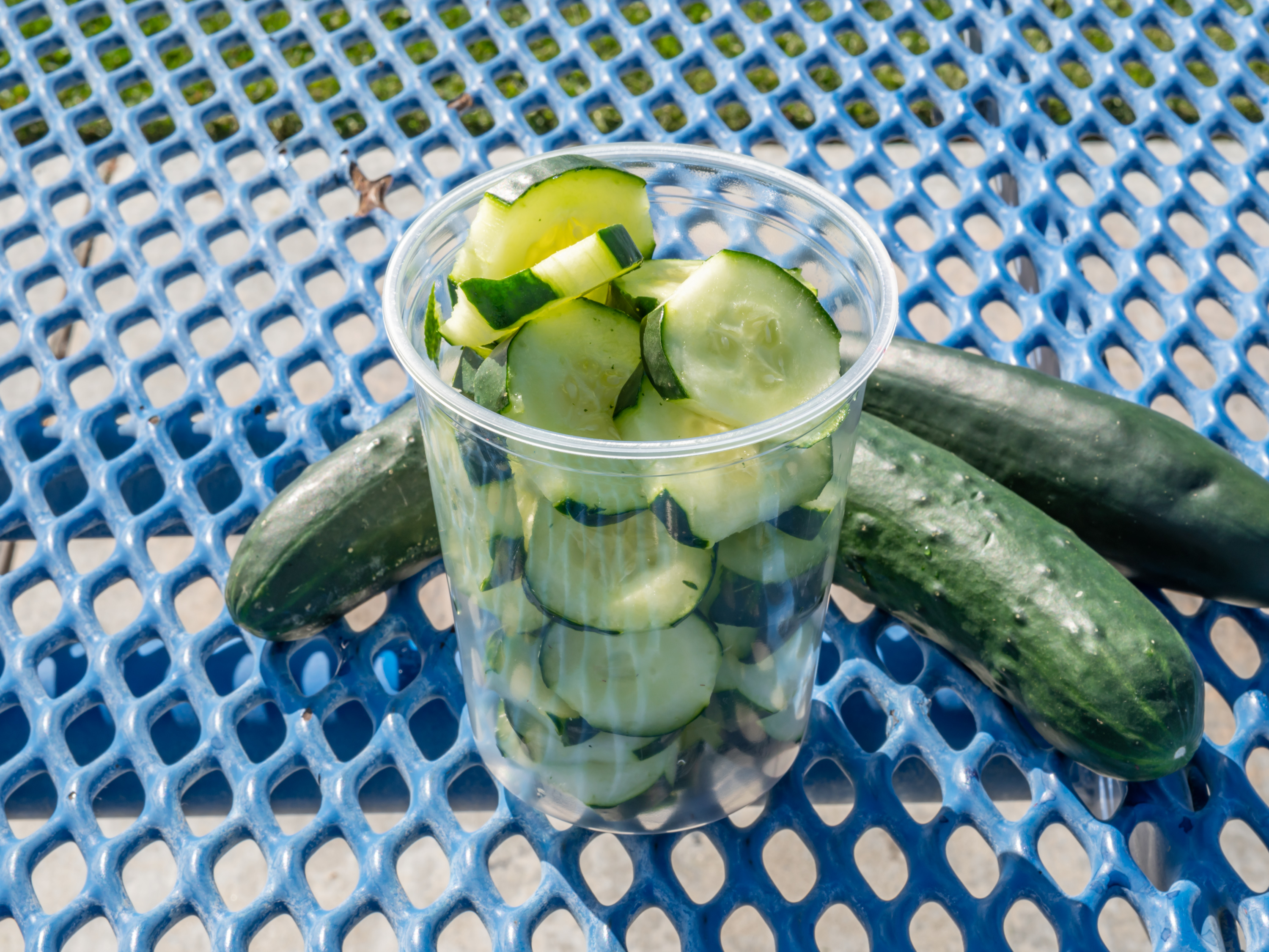 Order Cucumber Fruit Bowl food online from Los Elote Men store, Apple Valley on bringmethat.com