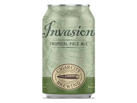 Order Cigar City Invasion Pale Ale - 6x 12oz Cans food online from Shar Armanetti Fine Wine & Spirits store, Carpentersville on bringmethat.com