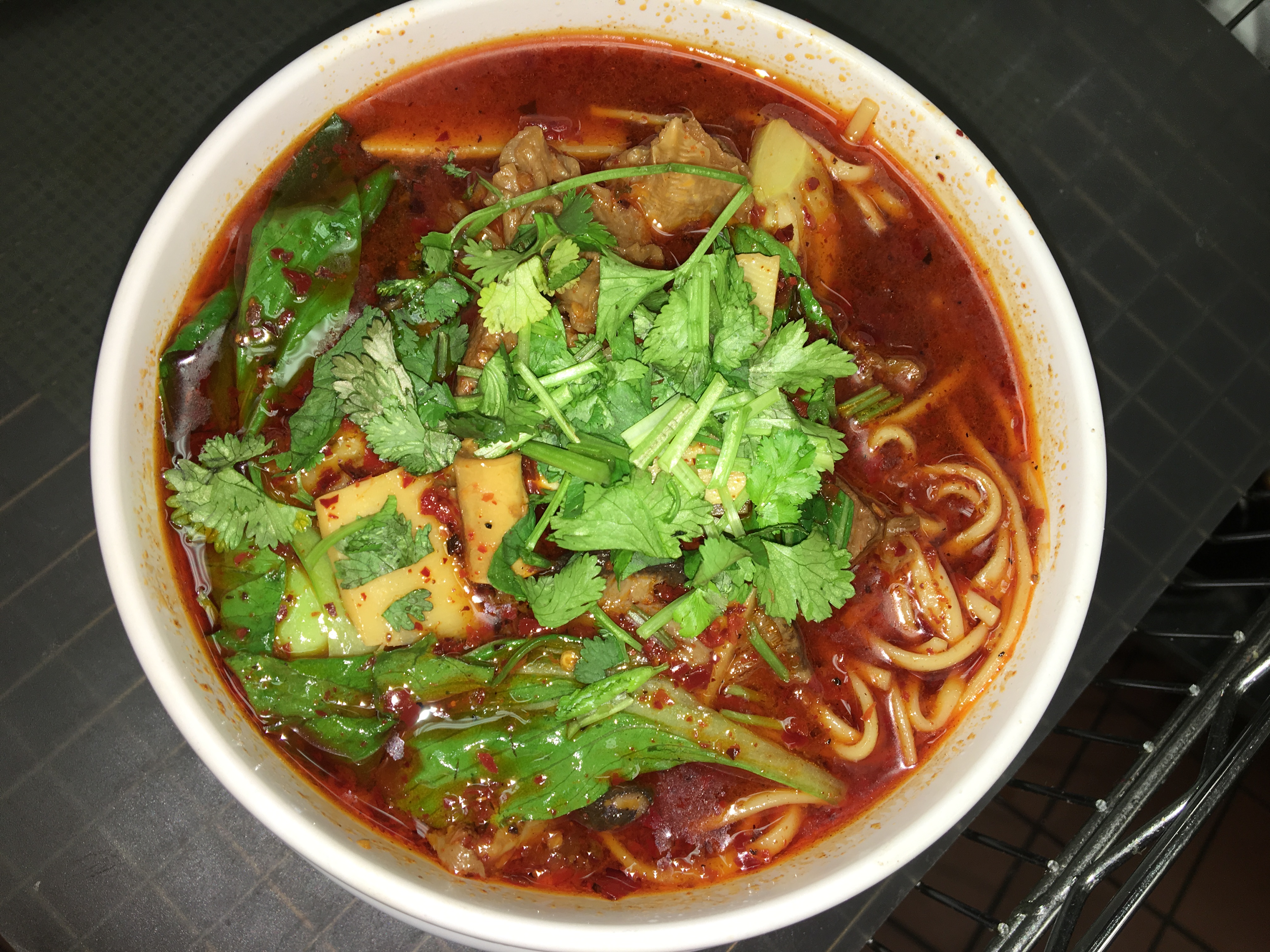 Order D2. Sichuan Beef Stew Noodle Soup 四川牛腩面 food online from Red Chili store, Vestal on bringmethat.com