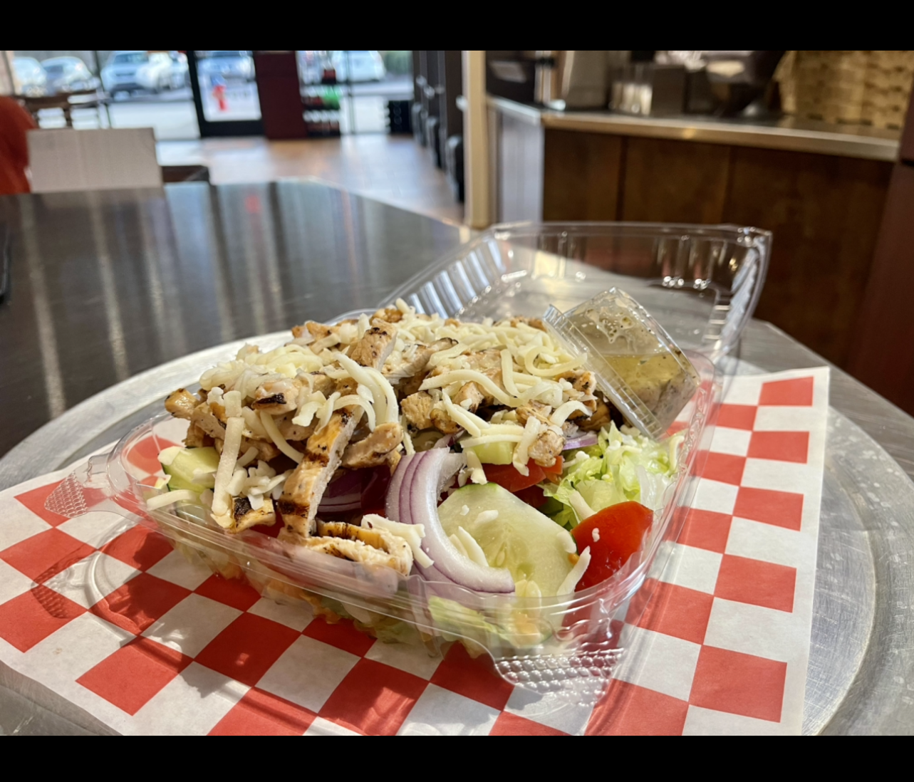 Order Grilled Chicken Salad food online from Johnny's Pizza store, Cary on bringmethat.com