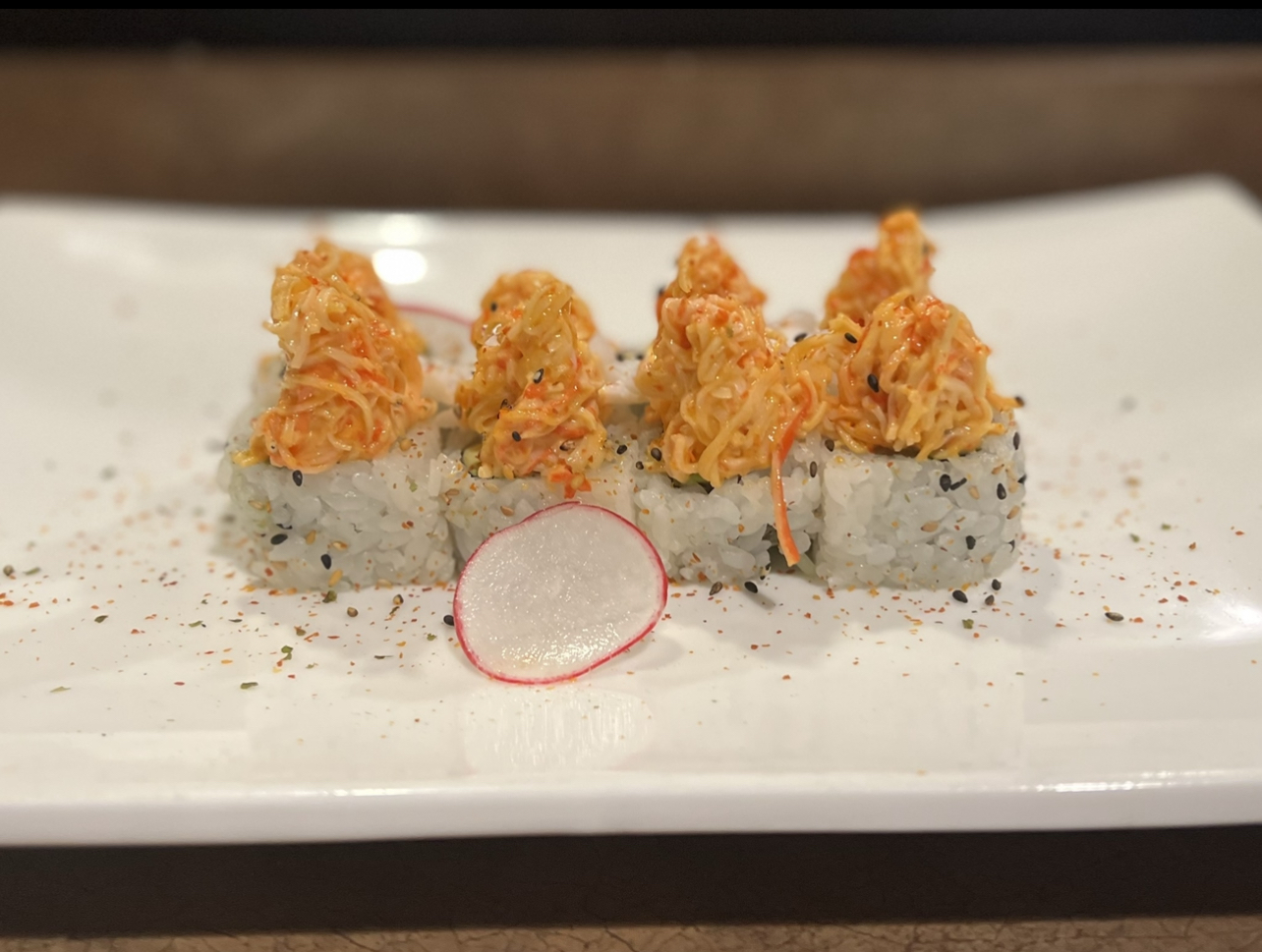 Order Volcano Roll food online from Bluefin Steak House & Sushi store, Howell on bringmethat.com
