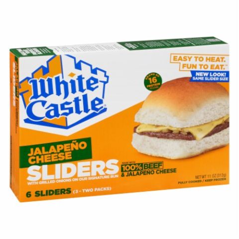Order White Castle Jalapeno Cheese Sliders 6 Pack food online from Aplus store, Wyomissing on bringmethat.com
