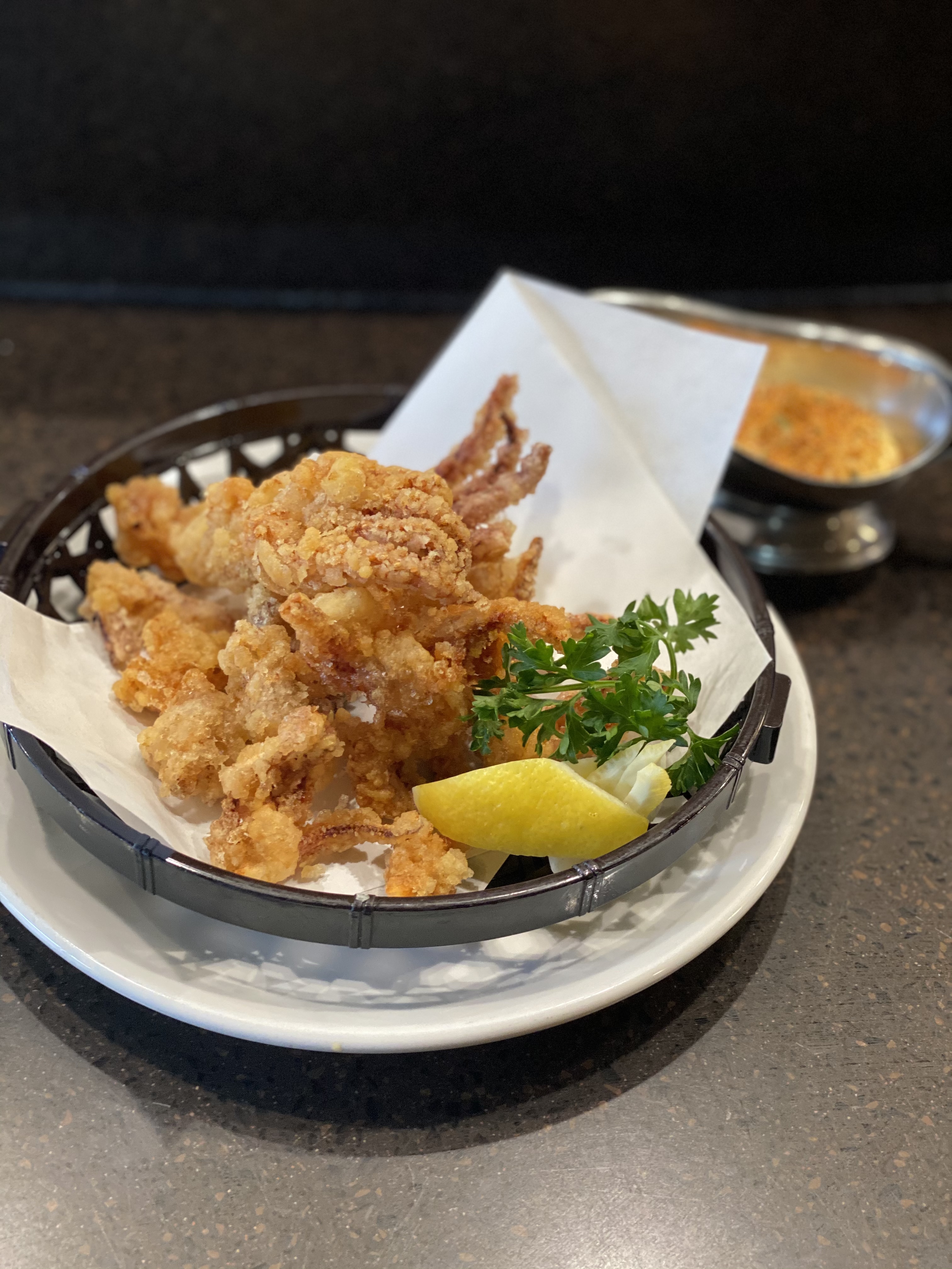 Order Fried Squid Leg food online from Kanpai Japanese Sushi Bar &amp; Gril store, Santa Monica on bringmethat.com