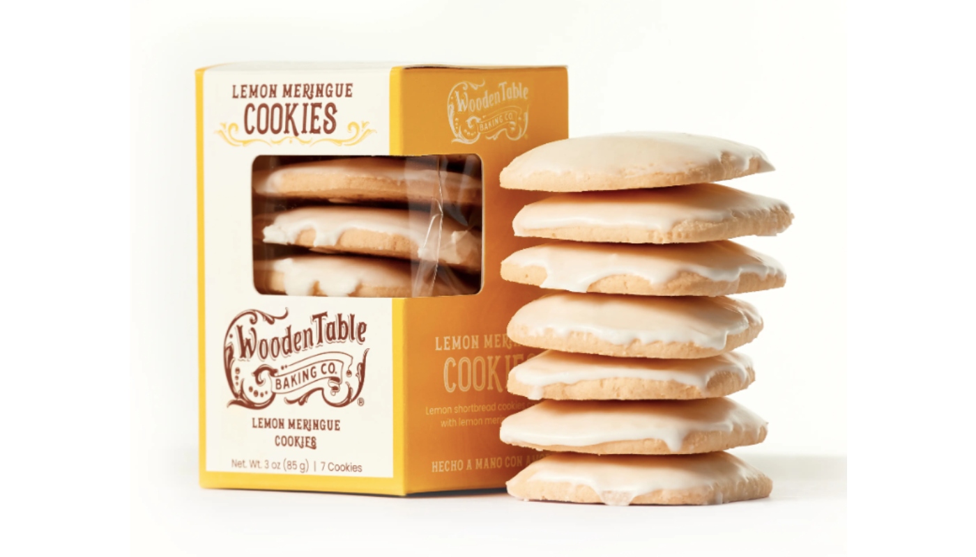 Order Wooden Table Baking Co.Lemon Glazed Cookies (85grs 7 Pack) food online from Fine Chocolate Club store, San Francisco on bringmethat.com