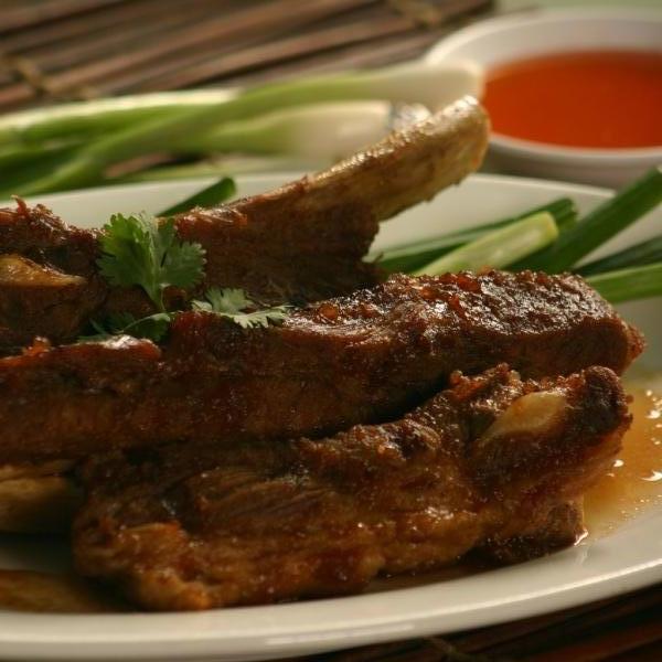 Order 3. Thai BBQ Pork Spareribs food online from Thai Chili Restaurant store, Orange on bringmethat.com