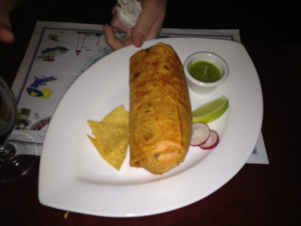 Order Grilled Chicken Burrito food online from Taqueria Viva Mexico Kitchen Cafe store, Jersey City on bringmethat.com