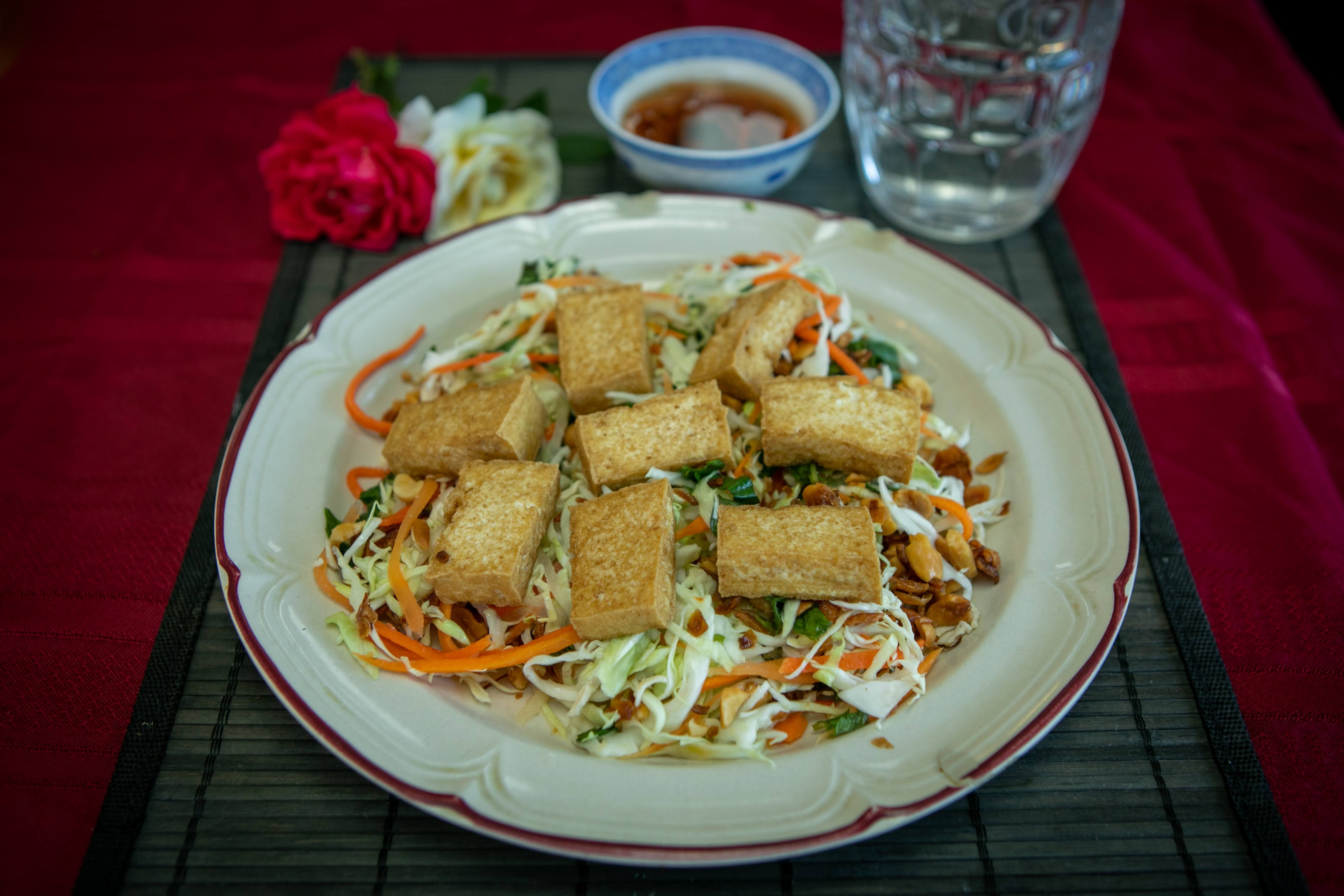 Order 72. Fried Tofu Salad food online from Le Paradis store, hayward on bringmethat.com