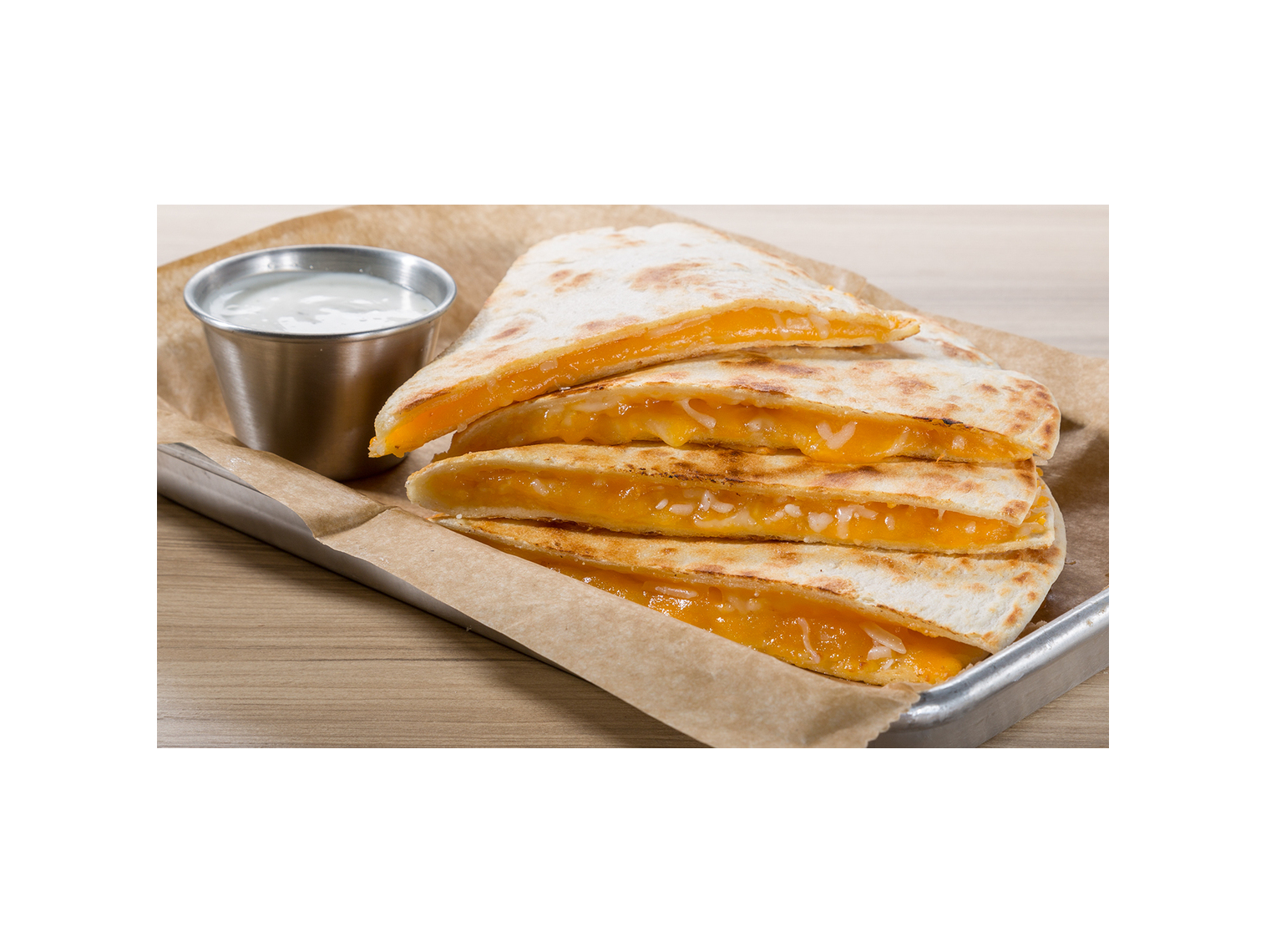 Order Triple Cheese Quesadilla food online from Wing Zone store, Lexington on bringmethat.com