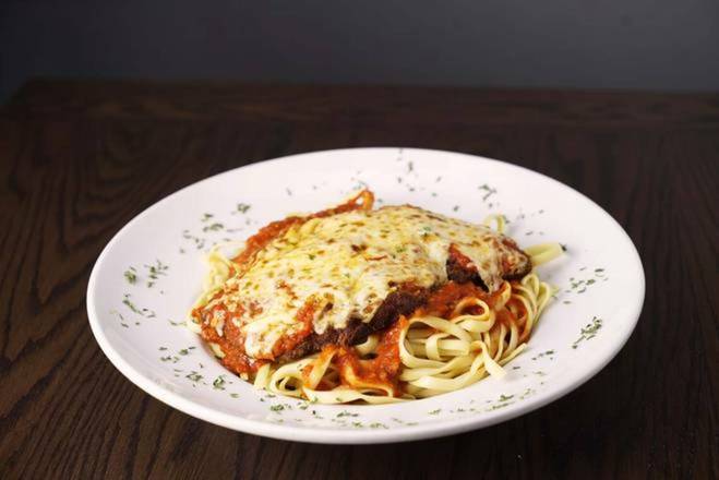 Order Chicken Parmigiana food online from Rosati's Pizza store, Buffalo Grove on bringmethat.com