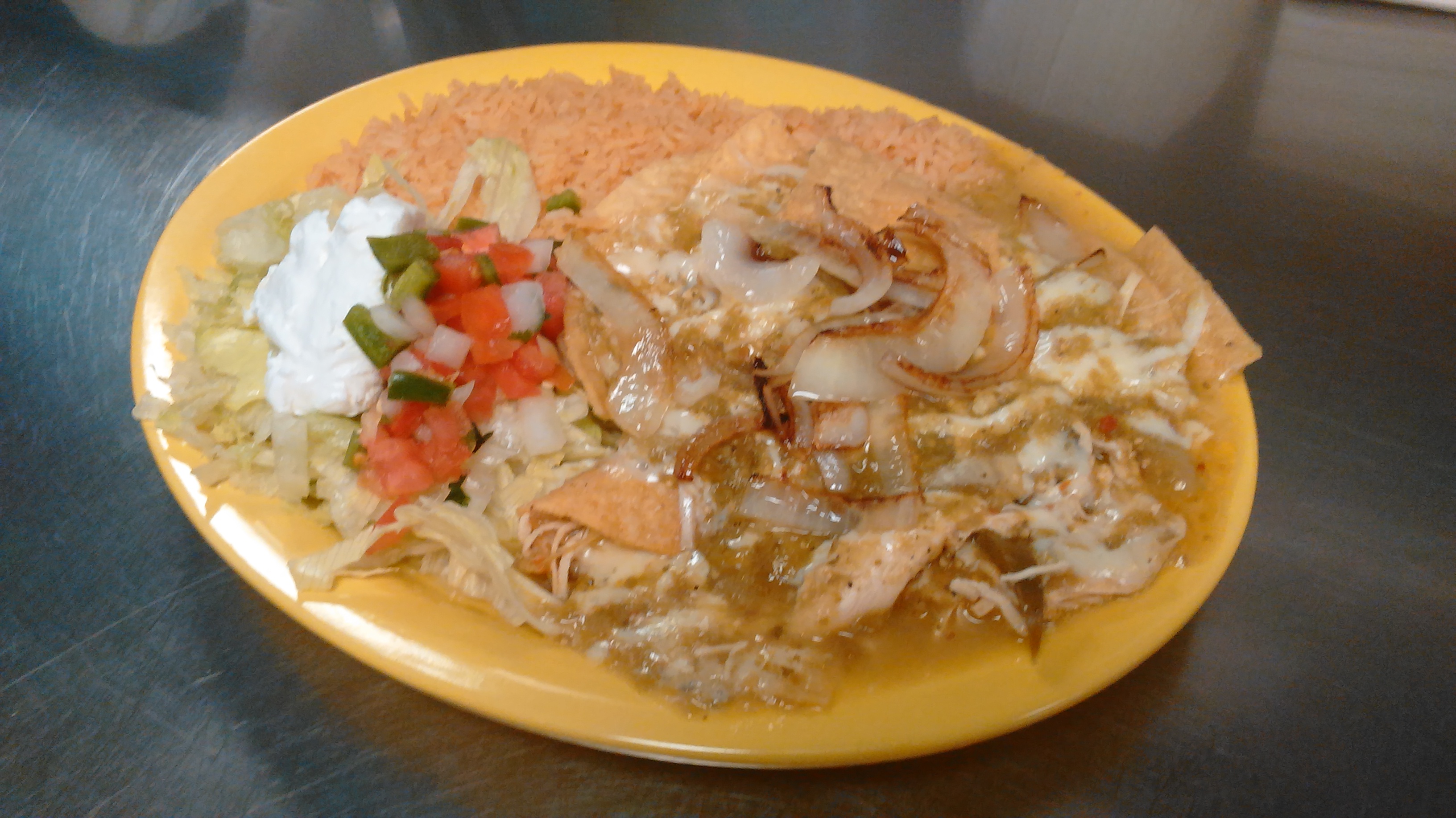 Order Chilaquiles food online from La Fiesta Charra store, Sioux City on bringmethat.com