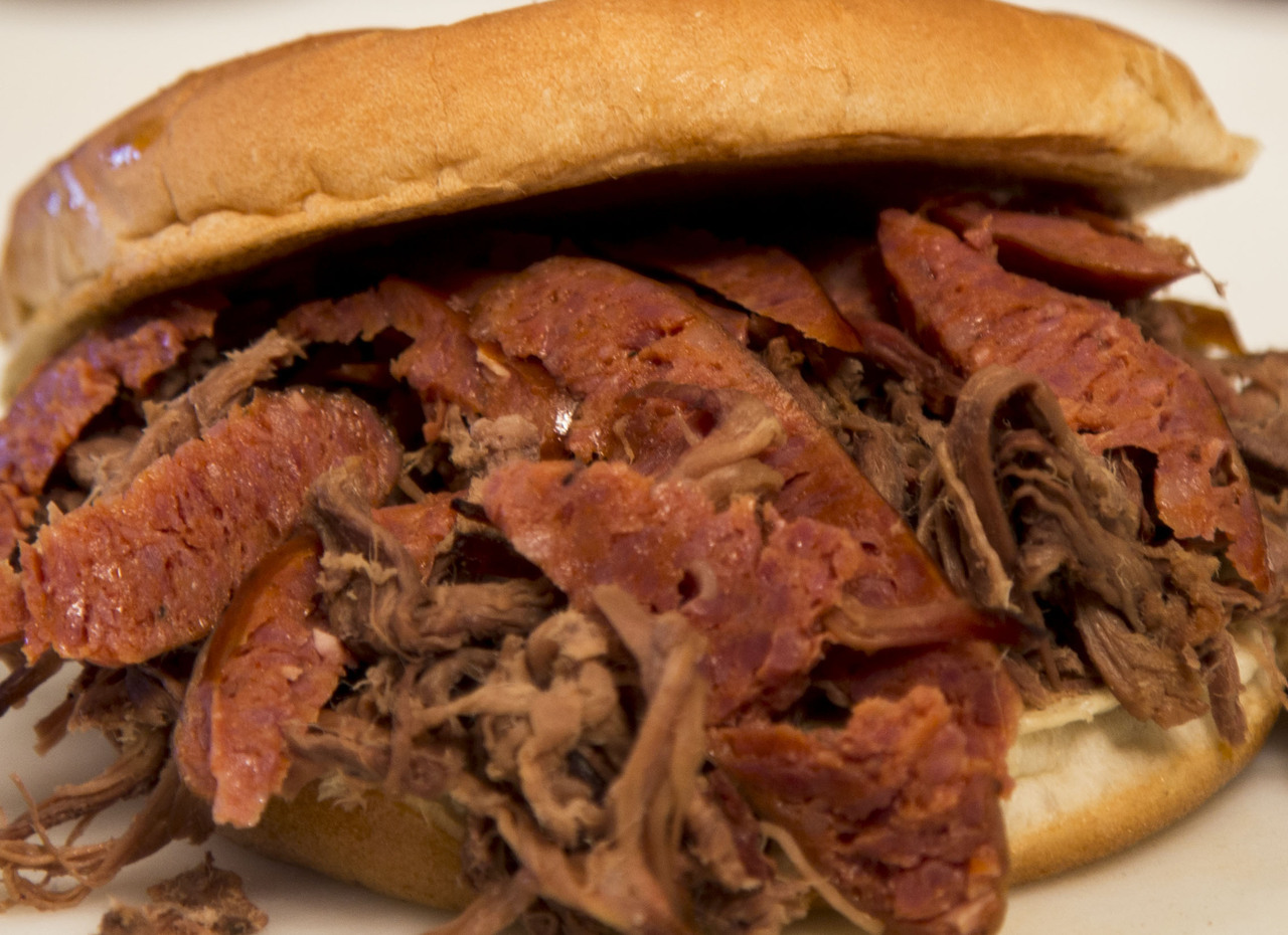Order Smokehouse Sandwich food online from Bird Dog BBQ store, Colorado Springs on bringmethat.com
