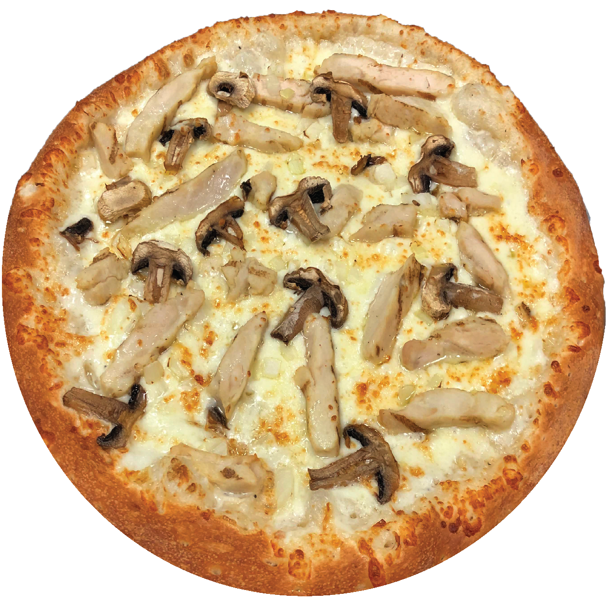 Order White Chicken Pizza food online from Zoner Pizza, Wings & Waffles store, Warner Robins on bringmethat.com