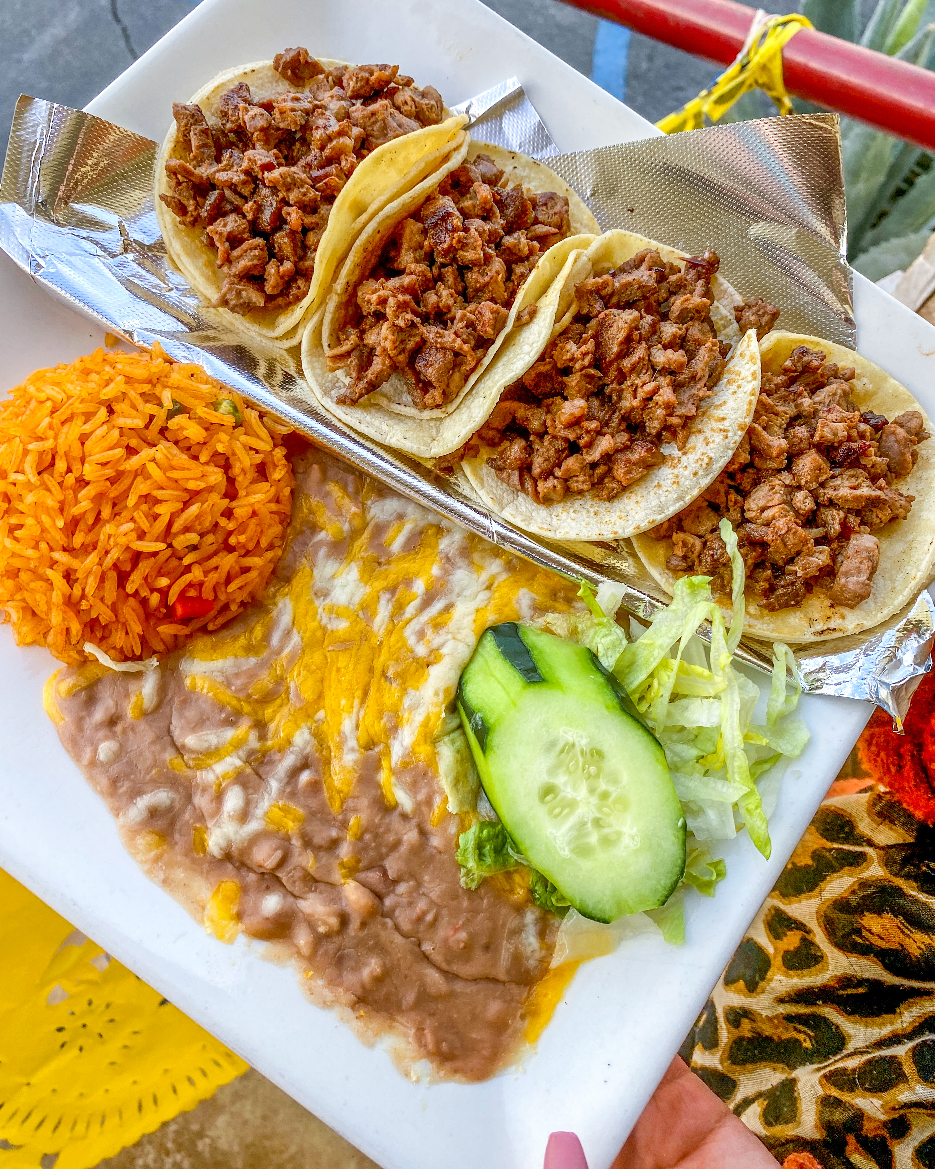 Order Tacos a la Mexicana food online from Cabrera's Mexican Cuisine store, Duarte on bringmethat.com