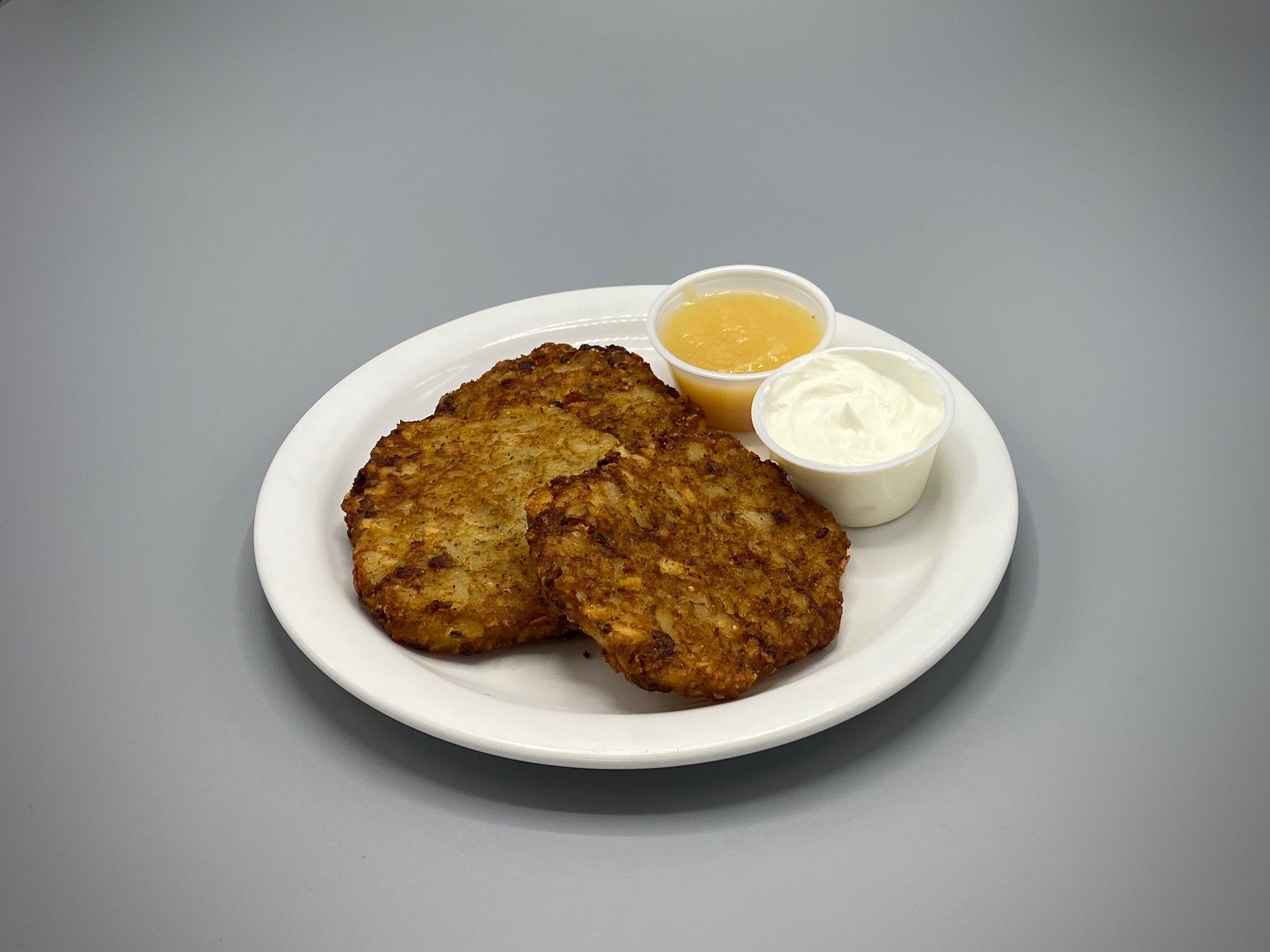 Order 3 Potato Pancakes food online from Terry's Diner store, Moosic on bringmethat.com