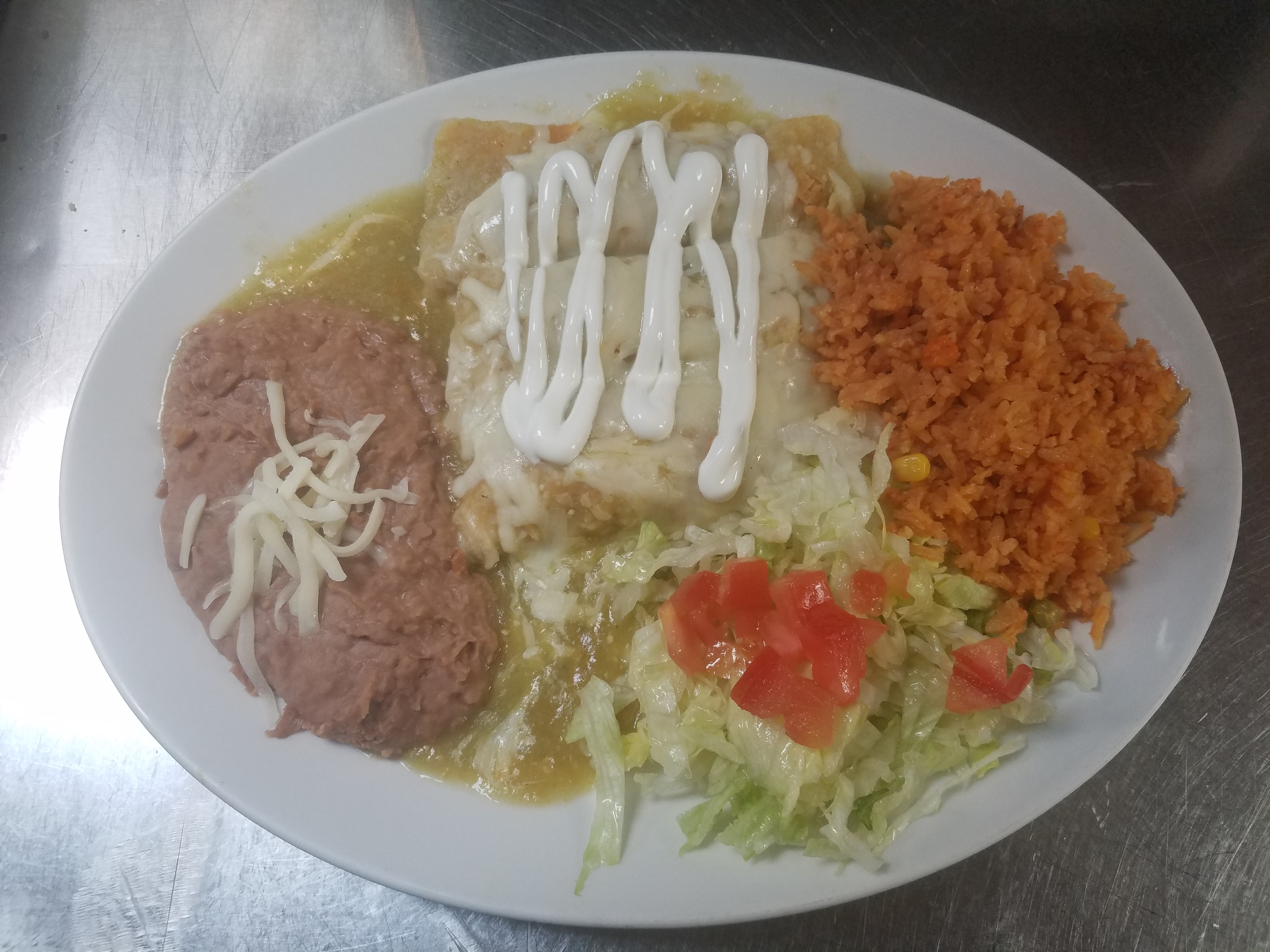 Order Enchilada Dinner food online from El Azteca store, Grayslake on bringmethat.com