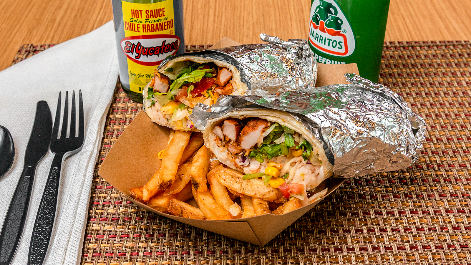 Order Burrito & Quesadilla food online from Bebop Korean-Mexican Grill store, Fairfax on bringmethat.com
