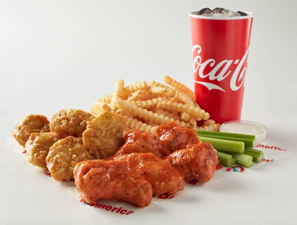 Order 8 Piece Boneless Wing Meal food online from American Deli store, Houston on bringmethat.com