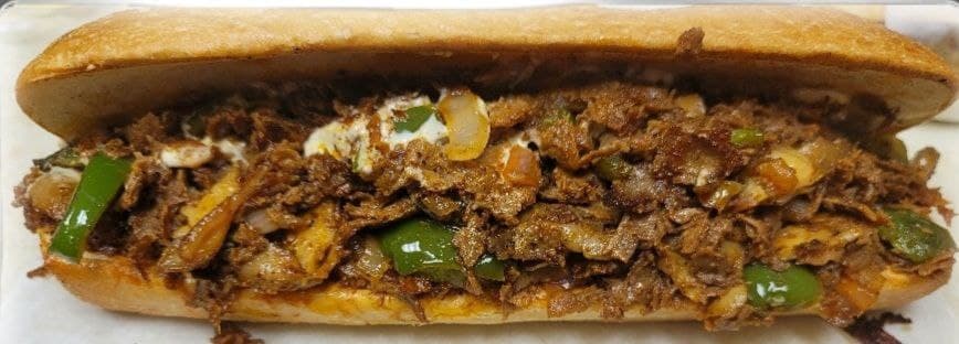 Order Cheesesteak sandwich with the works food online from BAGELS N CREAM store, Robbinsville Township on bringmethat.com
