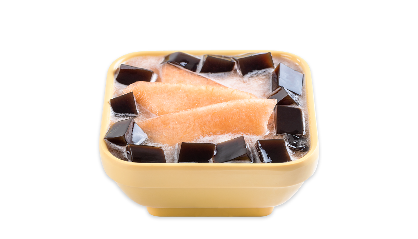 Order G8. Cantaloupe Grass Jelly food online from Sweethoney Dessert store, Colma on bringmethat.com