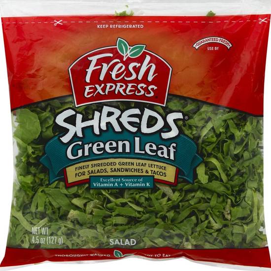 Order Fresh Express · Shreds Green Leaf Salad (4.5 oz) food online from Albertsons Express store, Azle on bringmethat.com