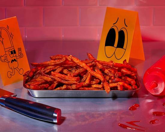 Order Main Suspect Sweet Potato Fries food online from Murder-a-Burger store, Salinas on bringmethat.com