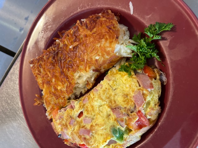 Order Denver Omelet Breakfast  food online from Ricks Restaurant store, Palm Springs on bringmethat.com
