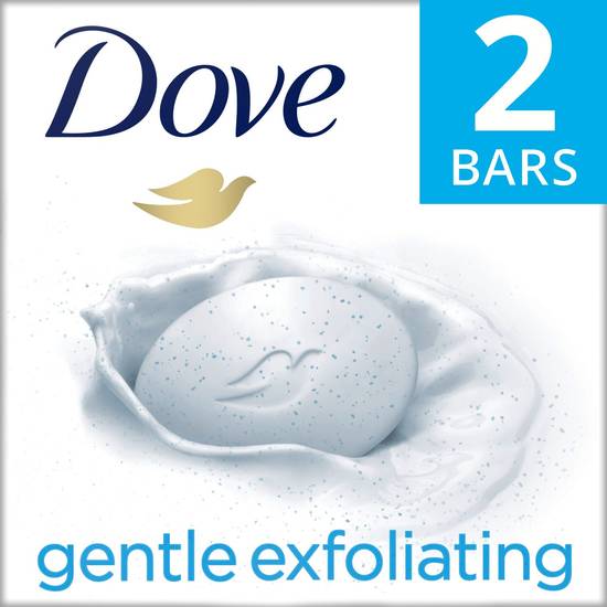 Order Dove More Moisturizing Than Bar Soap Gentle Exfoliating Beauty Bar for Softer Skin, 3.75 OZ, 2 Bar food online from CVS store, INGLEWOOD on bringmethat.com