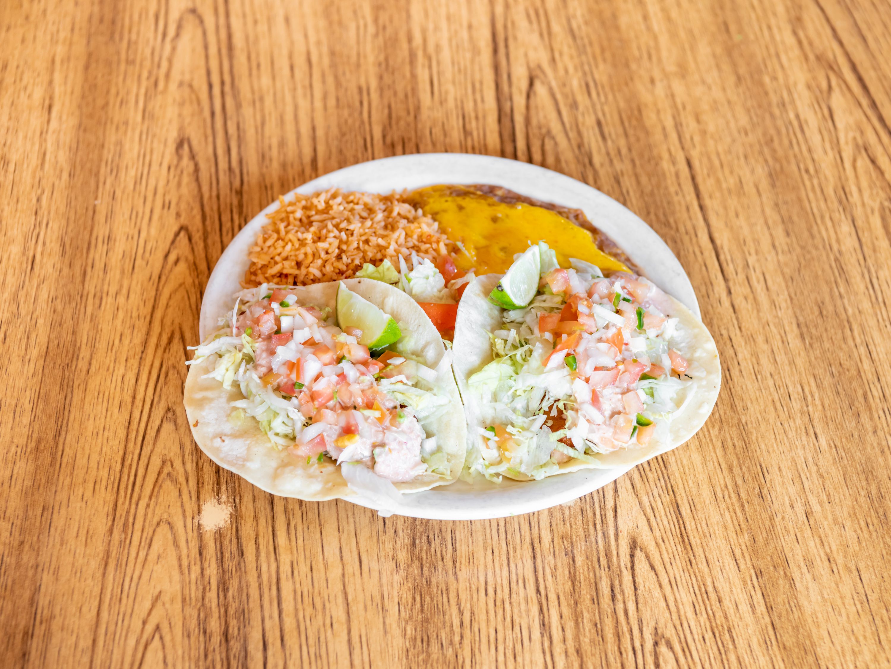 Order Fried Fish Taco Plate food online from Don Joses Mexican Foods store, Phoenix on bringmethat.com