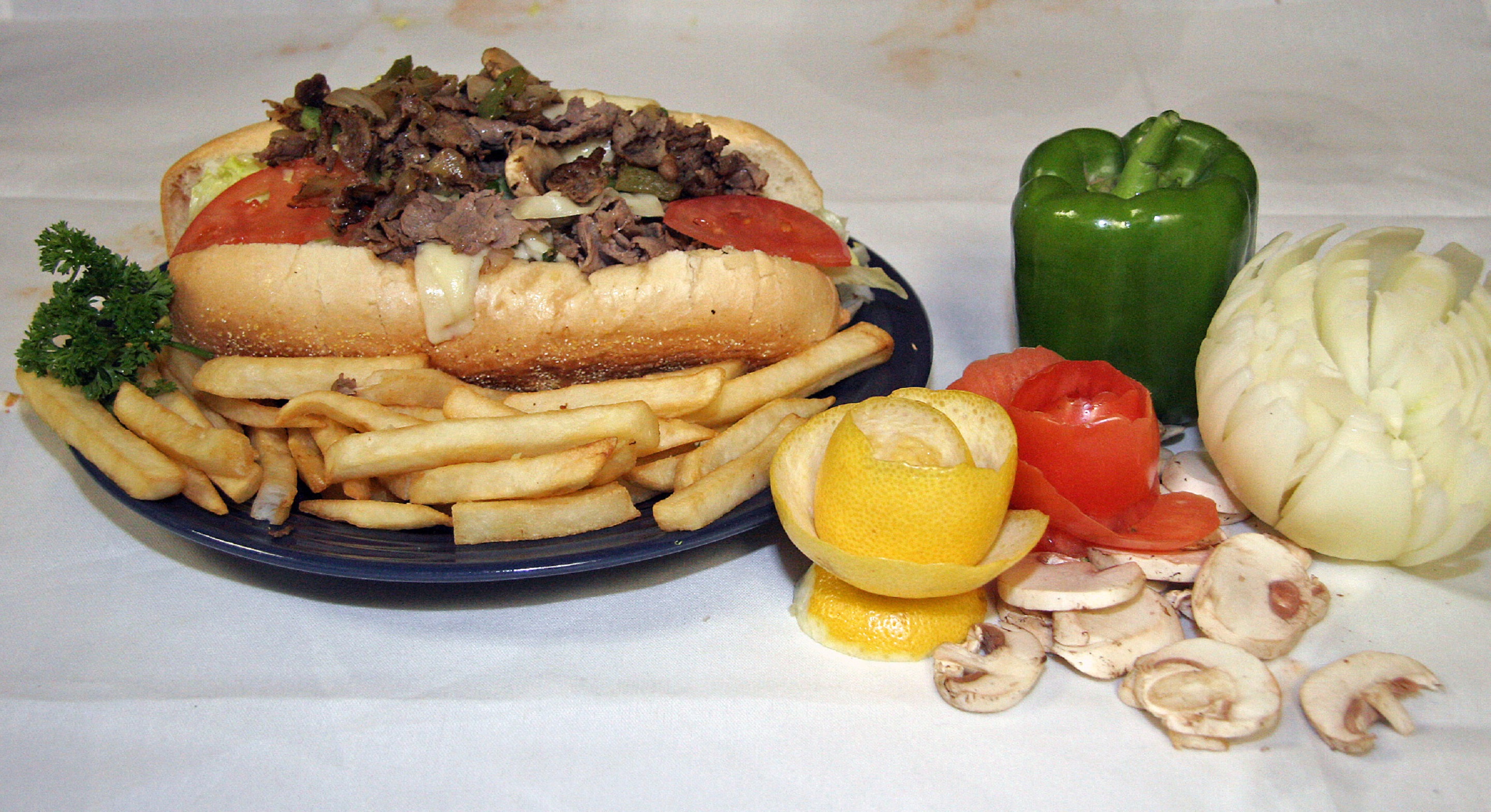 Order Super Special Philly Cheese Steak food online from Baba's Famous Steak & Lemonade store, Calumet City on bringmethat.com