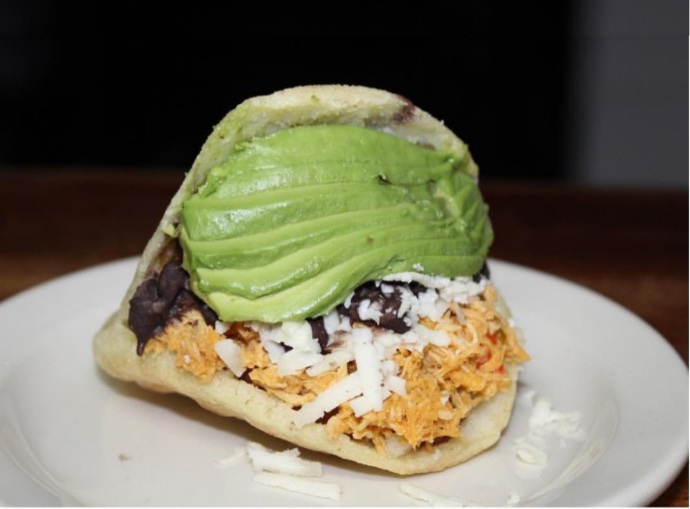 Order Arepa Pabellon de Pollo food online from Arepas Grill 21-19 Broadway Ave store, Astoria on bringmethat.com